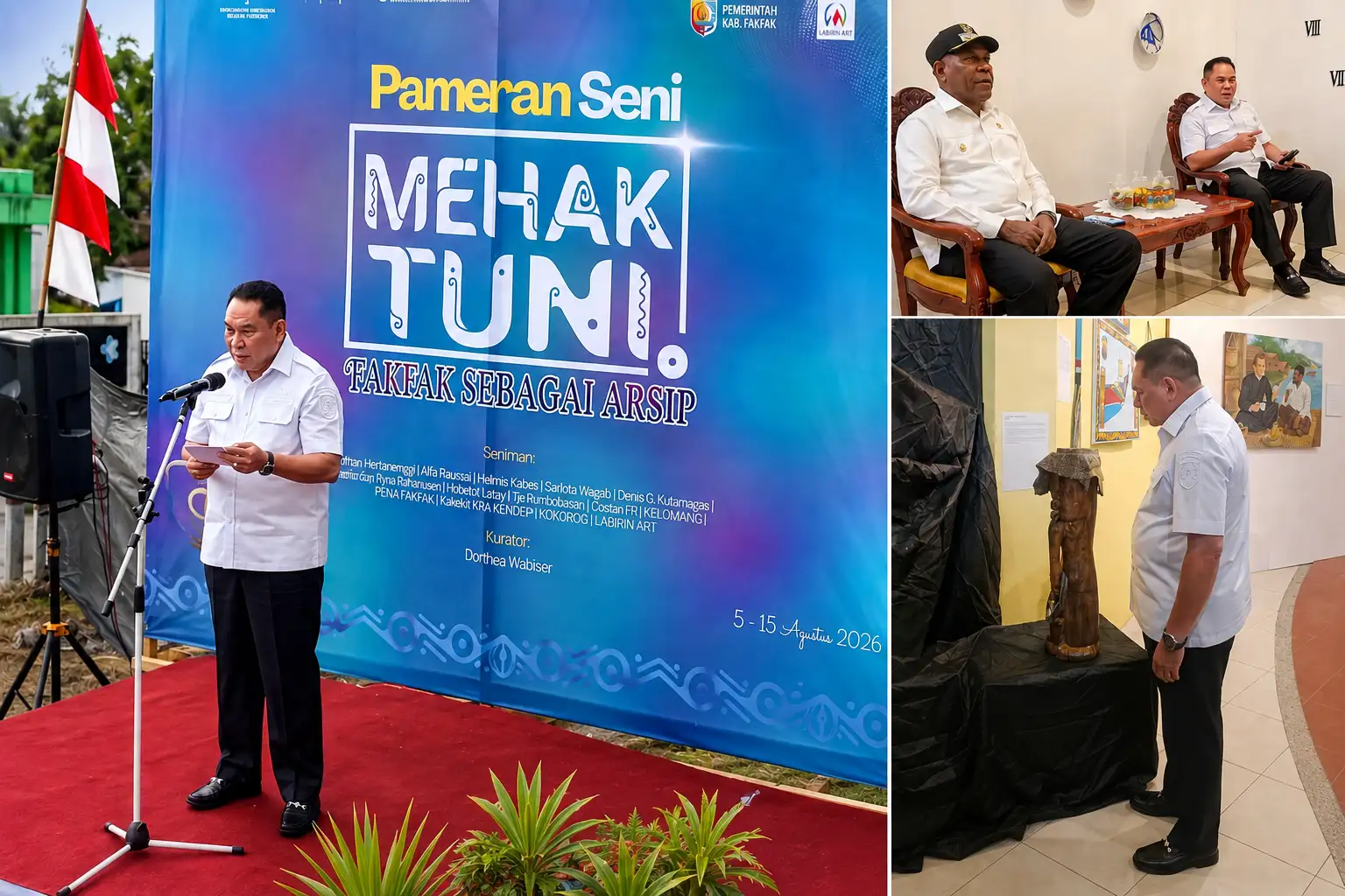 Bupati Samaun Resmikan Pameran Mehak Tuni, Tegaskan Budaya Fakfak Adalah Identitas yang Harus Dijaga Lintas Generasi